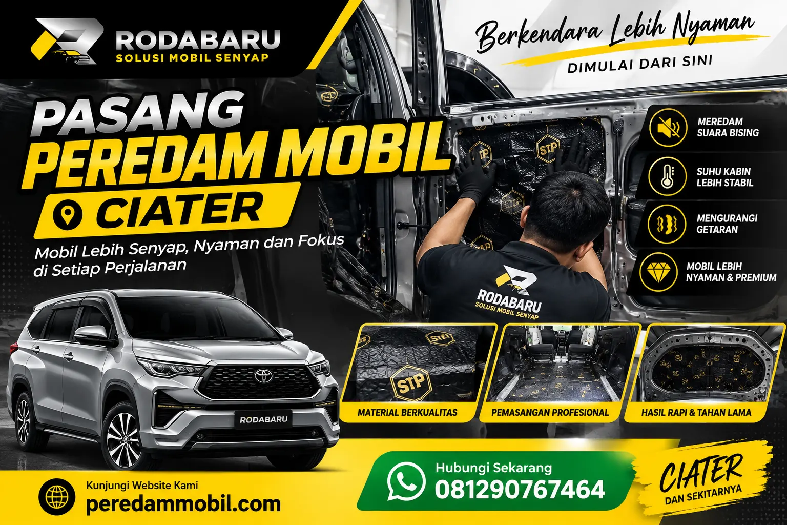 Pasang Peredam Mobil Ciater