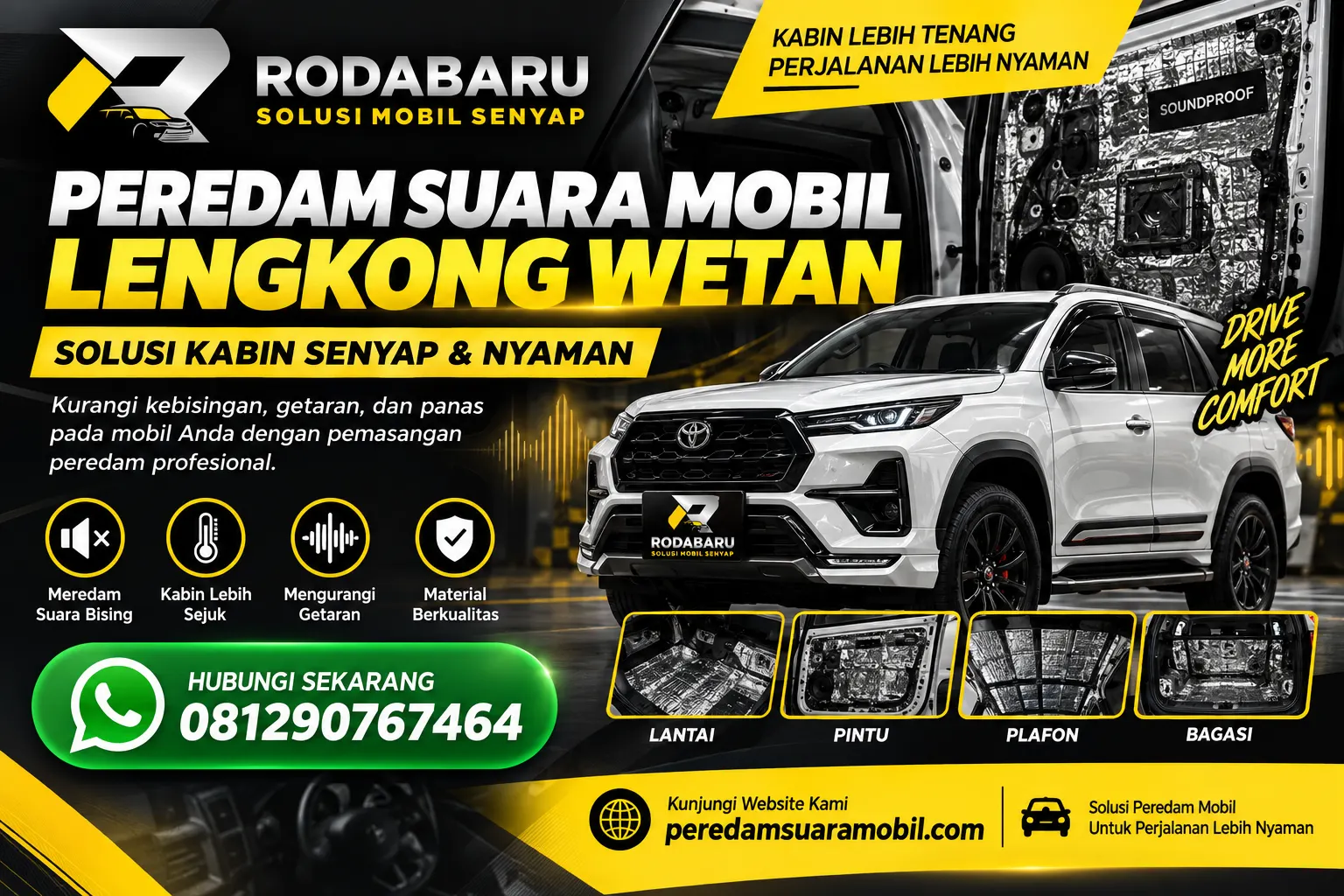 Peredam Suara Mobil Lengkong Wetan