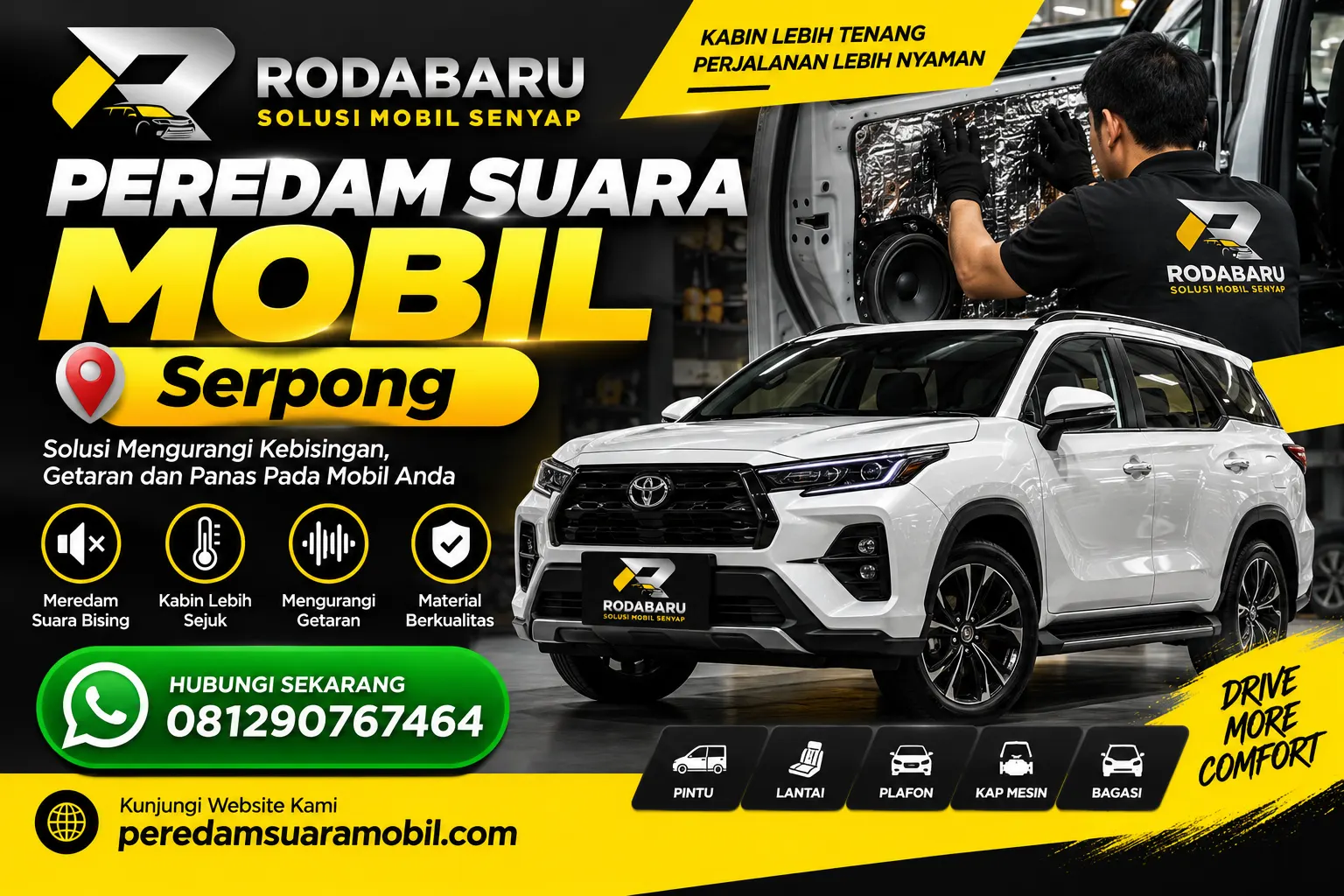 Peredam Suara Mobil Serpong